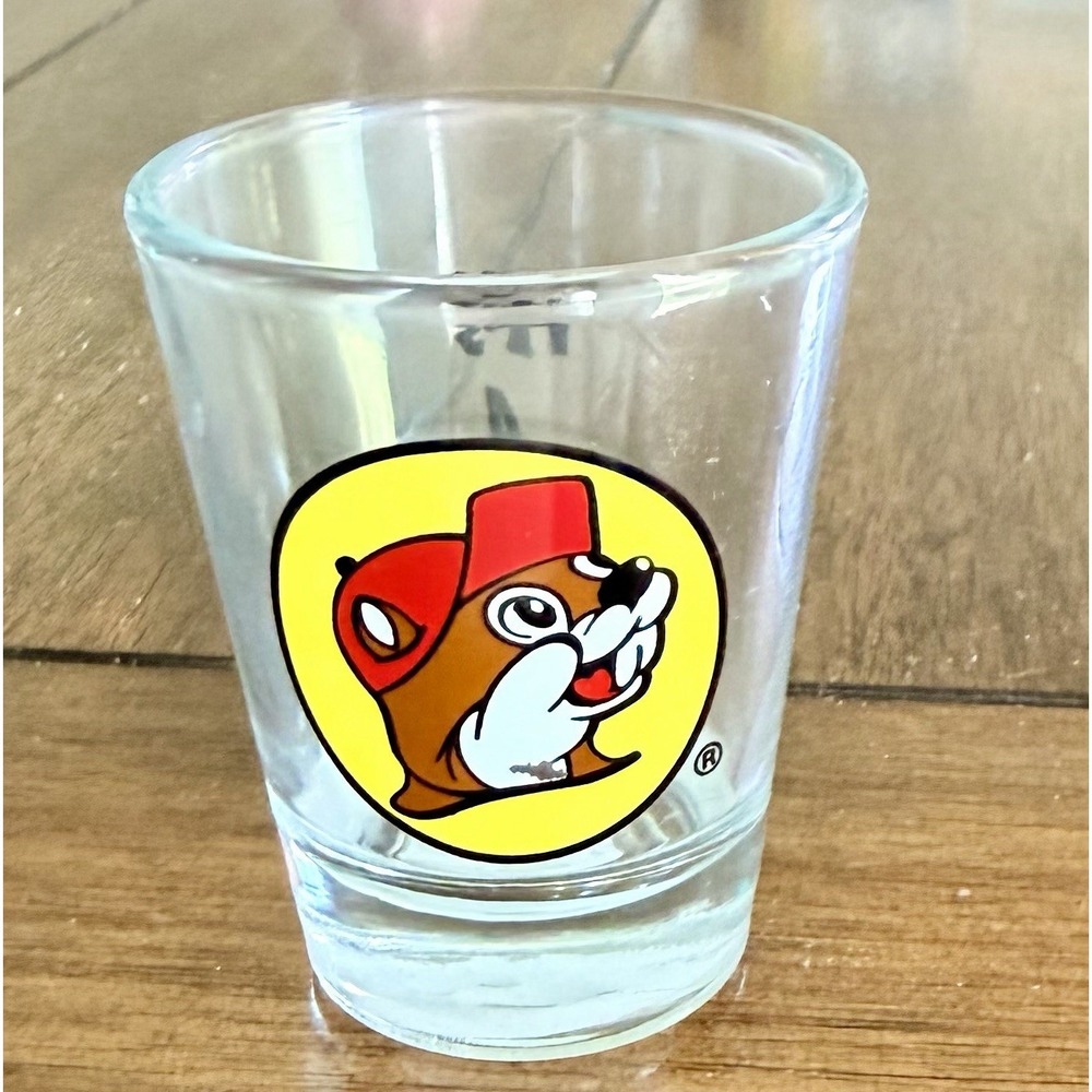 Buc-ee's Logo Its a Beaver Souvenir Clear Shot Glass